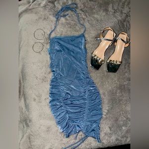 Mini STEPNY shiny blue dress very comfortable and good material.